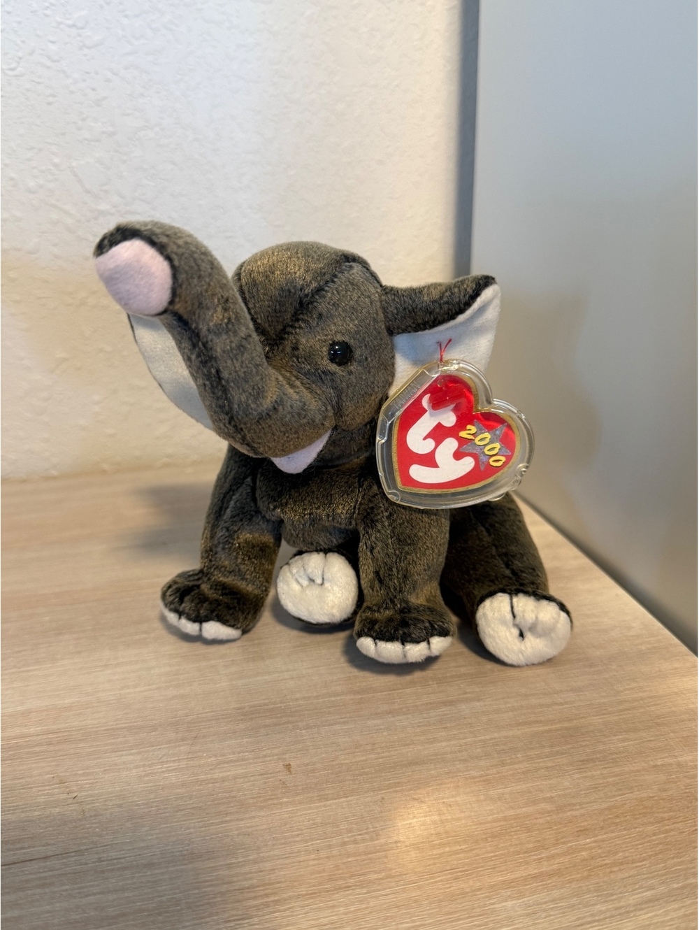 Ty Beanie Babies Trumpet Elephant Plush 2000